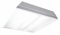 COLUMBIA LIGHTING Recessed Troffer: 2 ft Lg, 2 ft Wd, 3,498 lm, 4000K, 31.3 W, 120 to 277V AC (MPN LSER22-40MLG-C-EDU). Key specifications — attr1261884: 120 to 277V AC; attr1261878: COLUMBIA LIGHTING; attr1261883: U-Bend T8; attr1261870: 4000K; attr1261880: Yes.