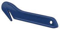 WESTWARD Stretch Film Cutter: 7 in Overall Lg, Contoured Handle, Plain, Steel, Blue, Beveled (MPN 4NZD9). Key specifications — attr307620: Blue; attr307617: Contoured; attr307618: Plain; attr307619: Steel; attr307627: Metal Detectable; attr307634: Beveled; attr324885: WESTWARD.