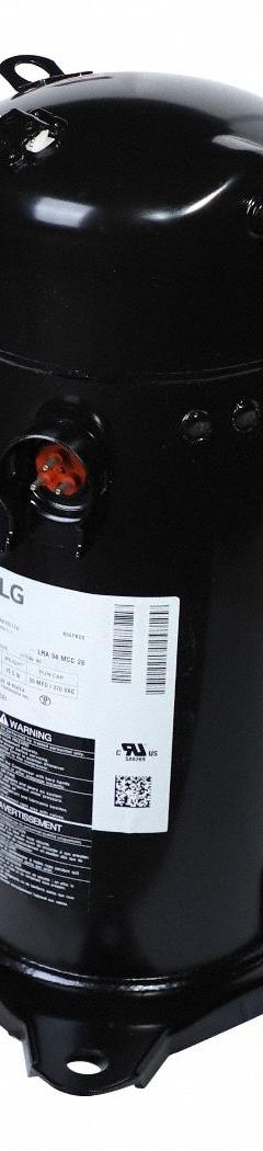 LG Compressor: Scroll, 34,350 BtuH Cooling, 3 hp, 1/2 in Discharge Line Connection Size (MPN ABG034KACS). Key specifications — Manufacturer Part Number: ABG034KACS; Brand: LG; Compressor Protection: Hermetic; For Refrigerant Type: R-410A.