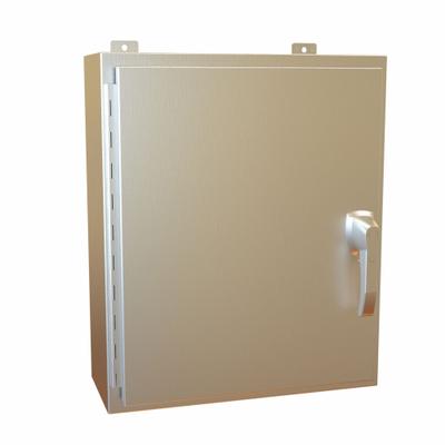 HAMMOND Electrical Enclosure: Stainless Steel, 24 in x 20 in x 8 in, NEMA 12/13/3R/4/4X - Stainless Steel Enclosures