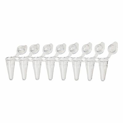 GLOBE SCIENTIFIC Test Tube: Test Tube, Polypropylene, 0.1 mL Capacity - mL, Colorless - Plastic Test Tubes