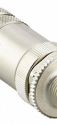 IFM M12 Circular Connector: A Coded, 4 Pin, M12 Male Thread, IP67, Screw Terminals, Straight (MPN E12261). Key specifications — Connector Body Type: Pin; Coding: A; Brand: IFM; Voltage Rating: 250V DC; Thread Size: M12; Mounting Type: Front Mounting; Mounting Style: Male Thread; IP Rating: IP67.