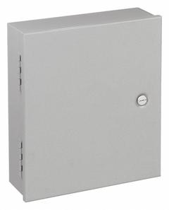 HOFFMAN Enclosure: Steel, 16 in x 12 in x 6 in, NEMA 1, Solid Cover, Hinged, Painted (MPN A16N126). Key specifications — Brand: HOFFMAN; Closure Method: 1/4-Turn Latch; Knockouts: Not Included.