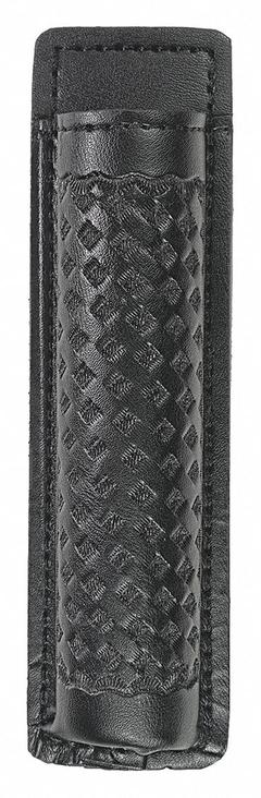 HEROS PRIDE Baton Holder: Black, Synthetic Leather, Basket Weave, 7 3/4 in x 2 1/4 in, Open Closure (MPN 1479W). Key specifications — attr188437: Black; attr188438: Synthetic Leather; attr188431: Flashlight Pouch.