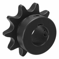 TSUBAKI Single Strand Sprocket: 40, For 1/2 in Chain Pitch, 5/8 in Bore Dia, 10 Teeth, Steel (MPN 40B10F-5/8). Key specifications — Brand: TSUBAKI.
