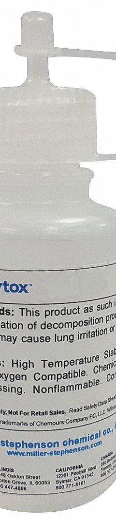 KRYTOX Vacuum Pump Lubricant: 4 fl oz, Dropper Bottle, 2 SAE Grade, 15 ISO Viscosity Grade (MPN 1514). Key specifications — attr71764: Yes; attr59269: 15; attr59266: Dropper Bottle; attr59275: 2; attr59279: 60.