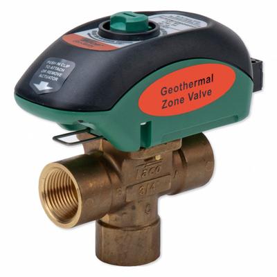 TACO Motorized Zone Valve: 10.3 Cv Flow Rate, 3-Way, 3/4 in Female NPT, Non-Spring Return - 3-Way NPT Connection Zone Valves