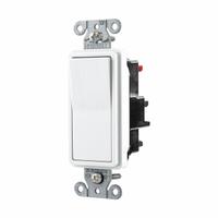 HUBBELL Wall Switch: Rocker Switch, Single Pole, Maintained, White, 120/277V AC, 20 A (MPN DS120STW). Key specifications — Illuminated: No; Voltage Rating: 120/277V AC.