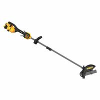 DEWALT Battery-Powered Lawn Edger: 2 1/2 in Cutting Dp, 35 in, Straight, Attachment Capable, 60 V (MPN DCED472B). Key specifications — Brand: DEWALT; Shaft Length: 35 in; Shaft Type: Straight; Interchangeable Head: Yes.
