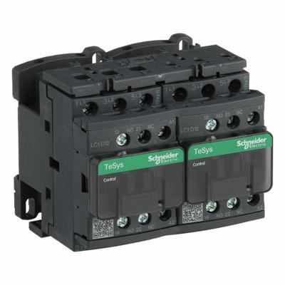 SCHNEIDER Magnetic Contactor: Reversing, 3 Poles, 3NO Contacts, 12 A - Reversing IEC Contactors