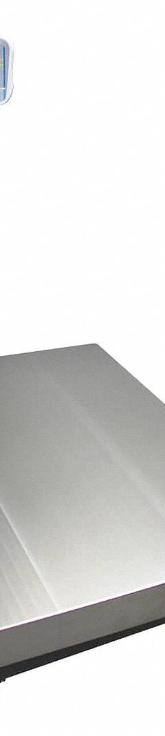 ADAM EQUIPMENT Floor Scale: 150 lb Wt Capacity - Imperial, 0.01 kg/0.02 lb Readability, Floor Scale (MPN GFK 150AM). Key specifications — Weighing Units: oz; Platform Material: Aluminum; Connection Ports: USB; Brand: ADAM EQUIPMENT; Readability: 0.01 kg/0.02 lb.