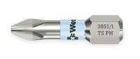 WERA Insert Bit: Insert Bit, Imperial, PH2 Bit Industry Size, #2 Bit Size, Std, 1 in Overall Lg, Hex (MPN 05071011001). Key specifications — attr1119695: WERA; attr1119703: Stainless Steel; attr1119710: Standard; attr1119708: Hex; attr1202404: #2.