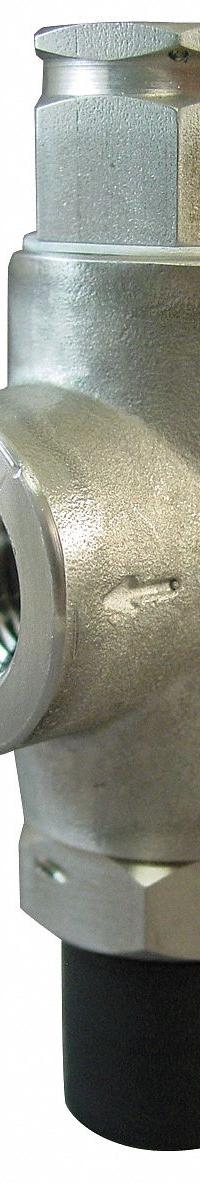 KUNKLE VALVE Safety Relief Valve: FNPT x MNPT, 3/8 in x 1/2 in, Stainless Steel, -60°F to 406°F (MPN 0140-B01-ME0100). Key specifications — Brand: KUNKLE VALVE.