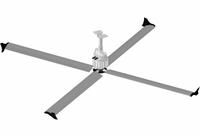 SKYBLADE Ceiling Fan: 29,942 cfm Airflow, 7 ft Blade Dia, Variable Speeds, 460V AC, Three Phase (MPN G420-0721-446-3). Key specifications — Voltage: 460V AC; Light Kit: No; Series: G420; Number of Speeds: Variable; Phase: Three; Current: 1.2 A; Brand: SKYBLADE.