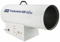 L.B. WHITE Portable Gas Torpedo Heater: 400,000 BtuH Heating Capacity Output, 3 gph Fuel Consumption (MPN CP400HUPN21163T). Key specifications — Brand: L.B. WHITE; Key Features: Thermostat; Overall Dimensions - H x W x D: 21-1/2 in x 12-1/2 in x 34-1/2 in.