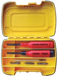 MEGAPRO Multi-Bit Screwdriver: Hex/Security Torx/Spanner/Torx/Torx Plus/Tri-Wing Tip, 28 Tips (MPN TP-TP2DK3). Key specifications — attr1205339: Tamper Resistant Torx: TR10 + TR15 + TR20 + TR25 + TR27 + TR30; attr1205303: MEGAPRO.