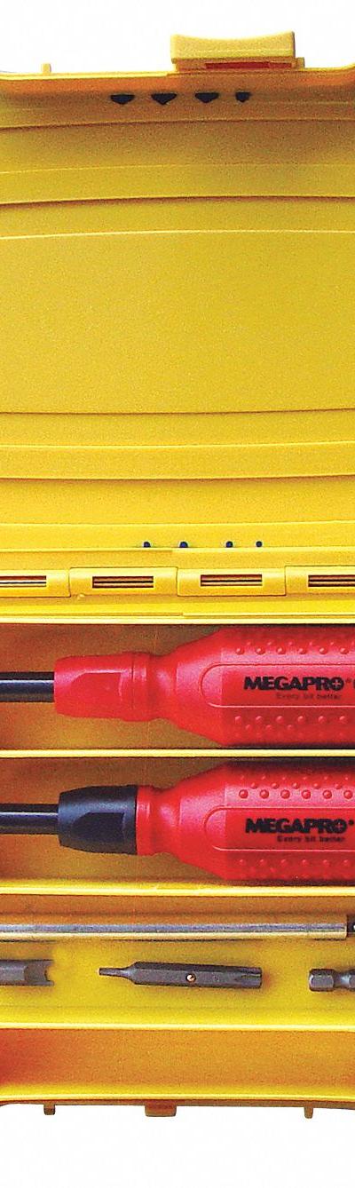 MEGAPRO Multi-Bit Screwdriver: Hex/Security - Security Multi-Bit Screwdrivers