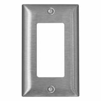 LEVITON Wall Plate: Decorator-Rocker, 1 Gang, Std Size (MPN SS26-40). Key specifications — Brand: LEVITON; Material: Stainless Steel.
