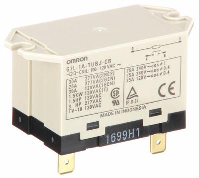 OMRON Enclosed Power Relay: Surface (Top Flange) Mounted, 30 A Current Rating - Surface-Mounted Relays