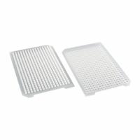 MTC BIO Sealing Mat: Round, 384 Wells, White, Silicone, 4.5 mm Well Opening Size, Not Vented (MPN D3320-40). Key specifications — attr1383125: MTC BIO; attr1383132: Not Pre-Slit; attr1383140: Round; attr1383126: White; attr1383129: Leak-Proof Seal.