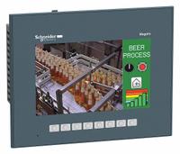 SCHNEIDER ELECTRIC Touch Panel: TFT Color LCD, 7 in Display Screen Size, 24V DC, Resistive (MPN HMIGTO3510). Key specifications — attr1075199: 24V DC.