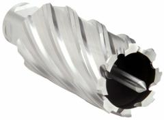 SLUGGER BY FEIN Annular Cutter: 7/8 in Cutter Dia, 2 in Max Cutting Dp, Pilot Pin Included, Bright (MPN 63134222042). Key specifications — attr253884: Yes; attr253885: Bright; attr253886: High Speed Steel; attr253887: Weldon Flat; attr253888: Fractional Inch; attr277149: SLUGGER BY FEIN.
