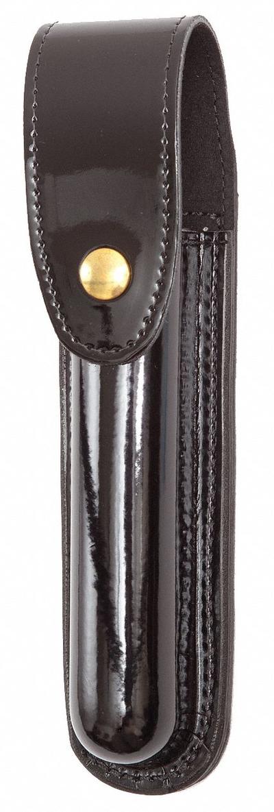 GOULD & GOODRICH, INC. Flashlight Pouch: Black, Synthetic Polymer, High Gloss - Duty Equipment Pouches