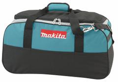 MAKITA Tool Bag: 23 in W x 12 in D x 12 in H, Black/Teal, Canvas, 6 Pockets, 0 Inside Pockets (MPN 831284-7). Key specifications — Color: Black; Brand: MAKITA; Material: Canvas.