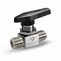 HAM-LET Manual Two-Way Ball Valve: 1/4 in, Stainless Steel, Straight, MNPT x MNPT, One-Piece, Lever (MPN H-880M-SS-N-1/4). Key specifications — Brand: HAM-LET; Handle: Lever.