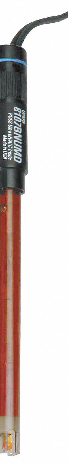 THERMO SCIENTIFIC Electrode: 8107BNUMD, pH, 0 to 14 pH, Std, 1 m Cable Lg, BNC/Mini-DIN. Key specifications — Manufacturer Part Number: 8107BNUMD; Product Type: Electrode; Connection Type: BNC; Test Parameters: pH; Tip Shape: Standard; Material: Epoxy; Range: 0 to 14 pH.