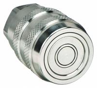 PARKER Hydraulic Quick Connect Hose Coupling: 3/8 in Coupling Size, High Pressure Stainless Steel (MPN SH71-3C6-6FV). Key specifications — Seal Material: Fluorocarbon; Body Material: High Pressure Stainless Steel; Brand: PARKER.