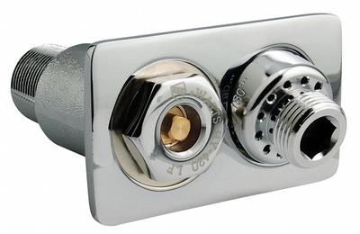 Watts Wall Hydrant: For 3 in Wall Thick, 3 1/2 in Overall Lg, Bronze, Chrome-Plated - Watts Wall Hydrants