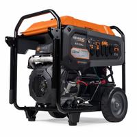 GENERAC Portable Generator: Conventional, Gasoline, 18,000 W Running, 22,500 W Starting, 120/240V AC (MPN 8917). Key specifications — CARB Compliant: Yes; Includes GFCI Outlets: No; Parallel Configuration Capable: No; Rated Voltage: 120/240V AC; Carbon Monoxide (CO) Shutdown: Yes; Generator Brand: Generac.