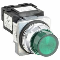 SIEMENS Pilot Light: 30 mm Panel Mounting Size, Green, LED, 120 V AC/DC Max Volt Rating (Supply) (MPN 52PL4E3XB). Key specifications — Series: Class 52; Brand: SIEMENS; Includes Push-To-Test: No Push-To-Test Included.