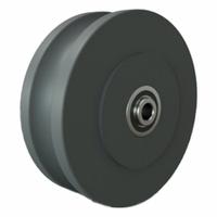 HAMILTON Track Wheel: 6 in Wheel Dia., 2 in Wheel Wd, 1,500 lb Load Capacity, 1/2 in For Axle Size (MPN W-620-131-NYUB-1/2). Key specifications — attr1099880: Yes; attr1099886: Gray; attr1099891: HAMILTON.