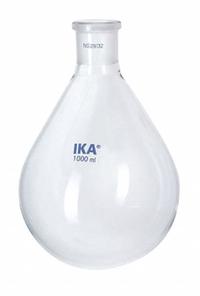 IKA Evaporation Flask: 50 mL/Borosilicate Glass (MPN 3741200). Key specifications — Compatible with Product Type: Rotary Evaporators; Features: Borosilicate Glass.