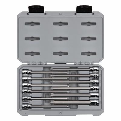 TEKTON Socket Bit Set: 1 - 25 Pieces, 3/8 in Drive Size, 12 Pieces, T10 to T60 Tip Size Range - Torx Bit Socket Sets