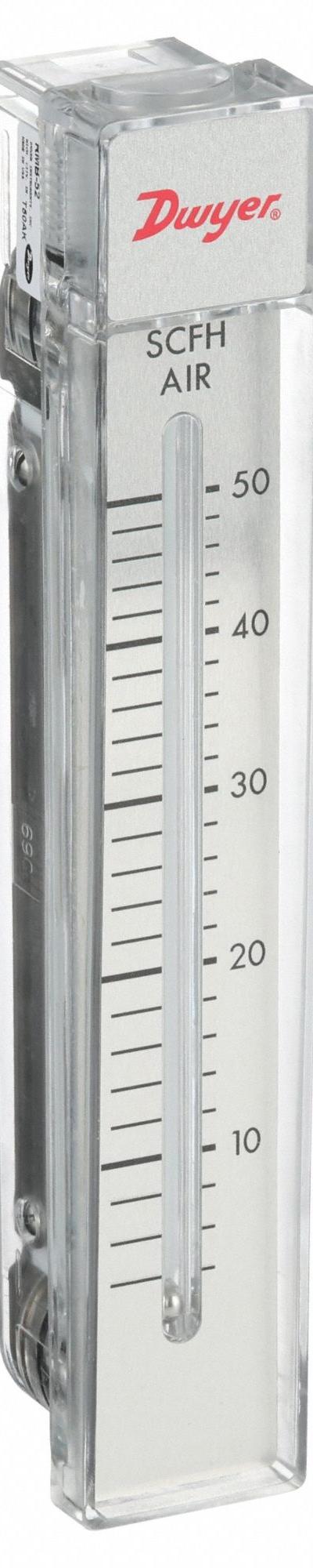 DWYER Flowmeter: Variable Area Flowmeter - Panel-Mount Flowmeters for Air & Compressed Gas