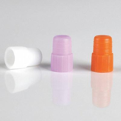 GLOBE SCIENTIFIC Cap: 12 mm Dia, Blue, Polyethylene, Unlined - Plug Caps