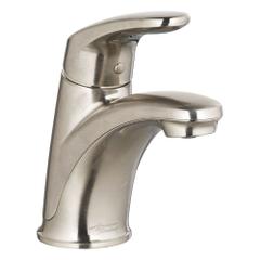 AMERICAN STANDARD Mid Arc Bathroom Faucet: Colony® PRO, Metal, Brushed Nickel Finish, Single-Post (MPN 7075104.295). Key specifications — Includes: Metal Lever Handle; Brand: AMERICAN STANDARD; Series: Colony® PRO.