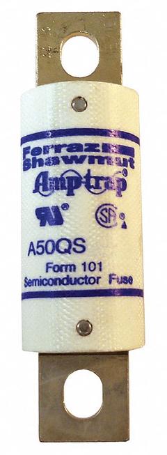 Semiconductor Fuse: A50P Series, Fast-Acting, 90 A, 500 V AC, 500 V DC DC Volt Rating (MPN A50QS90-4). Key specifications — Series: A50P; Brand: MERSEN; Voltage Type: AC/DC.