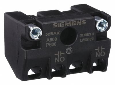 Siemens Contact Block: 30 mm Panel Mounting Size, 1NO, Momentary, Universal Series - Contact Blocks