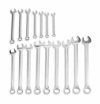 PROTO Combination Wrench Set: Alloy Steel, Satin, 16 Tools, 15° Head Offset Angle, Offset (MPN J1200F-HD). Key specifications — attr309520: Satin; attr309519: Alloy Steel; attr324929: PROTO; attr309522: No; attr309533: Yes.