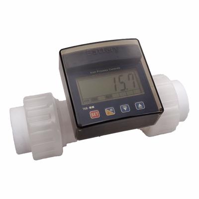 FINISH THOMPSON Flow Meter: Flow Meter, Chemicals/Corrosive Fluids, Paddlewheel, Polypropylene - Inline Paddlewheel Flowmeters for Chemicals