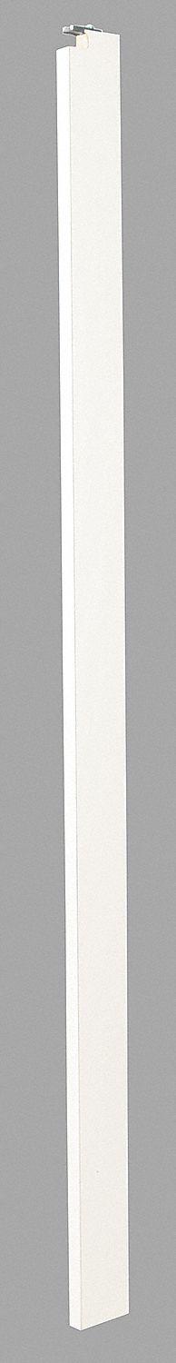 ASI GLOBAL PARTITIONS Partition Column: Laminate, Matte, Almond, 82 in Ht, 6 in Wd - Pilasters for Bathroom Partitions