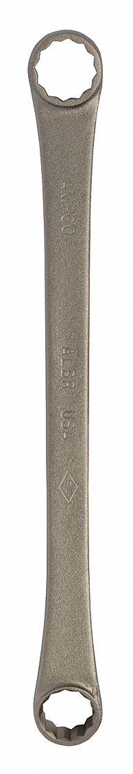 AMPCO Box End Wrench: Natural, 11/16 in_25/32 in Head Size, 10 3/4 in Overall Lg, Offset (MPN W-3170). Key specifications — attr309427: Natural; attr309429: No; attr324926: AMPCO.