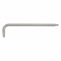 BETA Hex Key: 1 Ball Ends, 3/16 in Tip Size, SAE, Long, Stainless Steel, Satin, 5 in Long Arm Lg, L (MPN 96BP INOX). Key specifications — attr1205521: BETA; attr1205526: Satin.