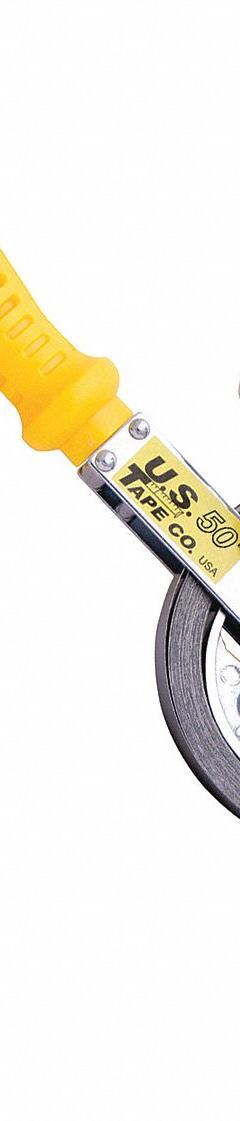 US TAPE Double Duty Oil Gauging Tape Measure: 50 ft / 15 m, Swivel Snap Tip, Steel, Metric/SAE, Gray (MPN 58850). Key specifications — attr940497: Light Liquids; attr940499: Steel; attr944091: Swivel Snap; attr940498: US TAPE; attr940491: Grounding Strap; attr940492: Gray; attr940490: Metric/SAE; attr940487: Innage.