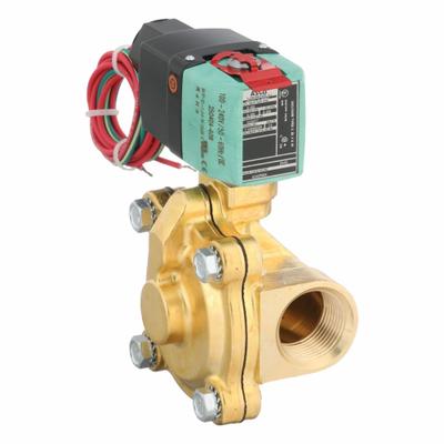 REDHAT Solenoid Valve: 2-Way, Normally Closed, 1 in Pipe Size, 100 to 240V AC/DC - 2-Way/2-Position, Normally Closed Solenoid Valves