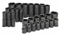 SK PROFESSIONAL TOOLS Impact Socket Set: 1/2 in Drive Size, Small Set (0-50 pieces) Set Size, SAE (MPN 4051). Key specifications — attr1204251: SK PROFESSIONAL TOOLS; attr1215453: 1/2 in; attr1215454: 3/8 in to 1-1/4 in; attr1224229: Friction.